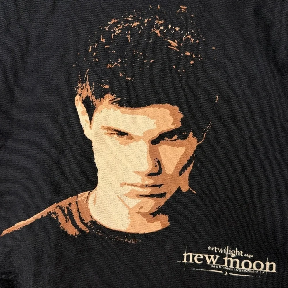 Twilight Saga New Moon “Team Jacob” Black Canvas Tote Bag